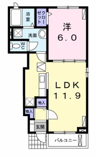 モダレイト【1階】の間取り