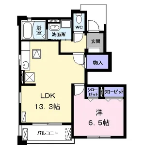 ハーモニー・レジデンス【1階】の間取り