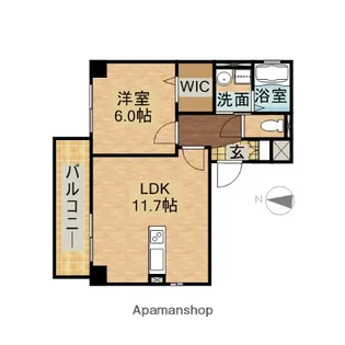 ラトレ白鳥【3階】の間取り