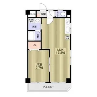 山田ハイツ【4階】の間取り