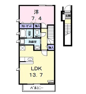 ネオブライト【2階】の間取り
