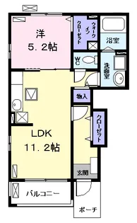コンフォーティア【1階】の間取り