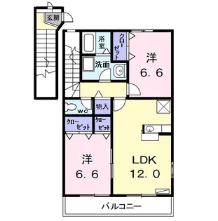 カトルセゾン五反田3【2階】の間取り
