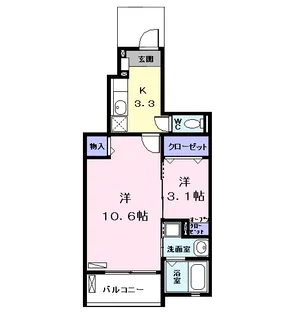 アルバーダ Ⅰ【1階】の間取り