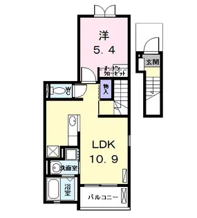 クレメント ハウス【2階】の間取り