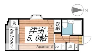 1Rの間取り画像