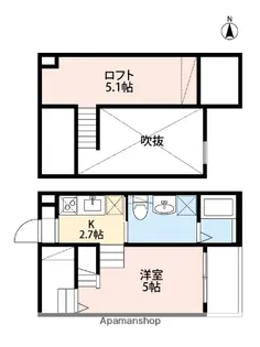 メゾンドルミナス【2階】の間取り