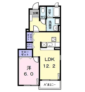 ル・パサージュ【1階】の間取り