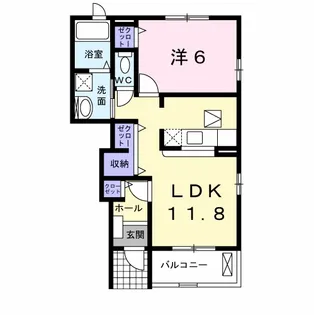 サンリット【1階】の間取り