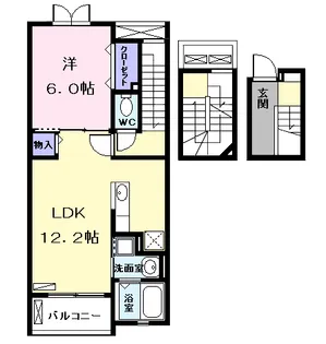 マインシュロスⅢ【3階】の間取り