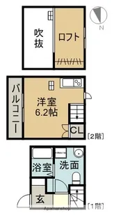 ワンラブ柴田【1階】の間取り