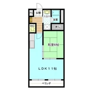 ガーデンヒルズ明正【1階】の間取り