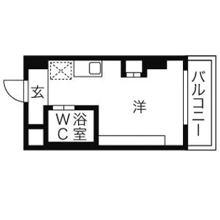 岩井橋ロイヤルハイツ【8N号室】の間取り