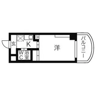 岩井橋ロイヤルハイツ【6K号室】の間取り