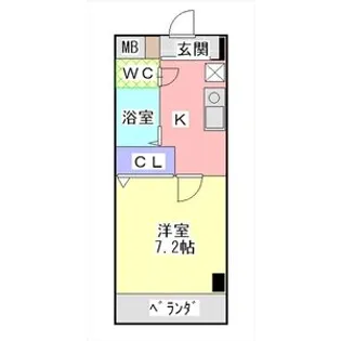 ソレイユ東海通【3階】の間取り