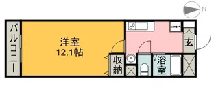 ネスト三吉【3階】の間取り