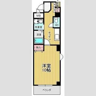 本州ビルⅢ【6階】の間取り