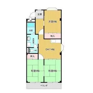 ベルシェ幸【2階】の間取り