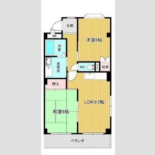 ファミールARAKAWA【2階】の間取り