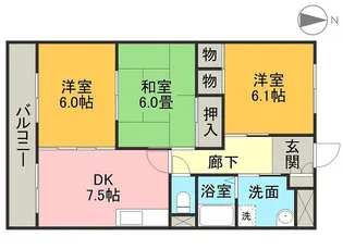 サイレントヴィラ【1階】の間取り