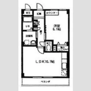 カトルセゾン【4階】の間取り
