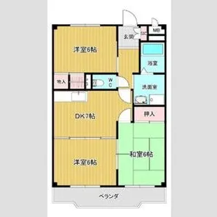 パストラーレ弐番館【1階】の間取り