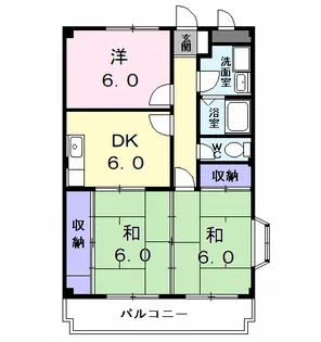 レジデンス柳森【1階】の間取り
