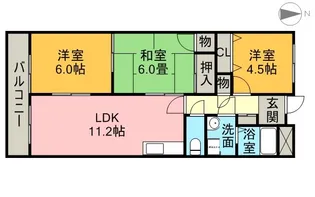 アメニティ・コーワ【3階】の間取り