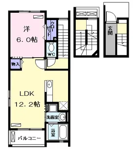 ブリッサ港西Ⅱ【3階】の間取り