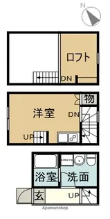 LUMINA港栄【1階】の間取り
