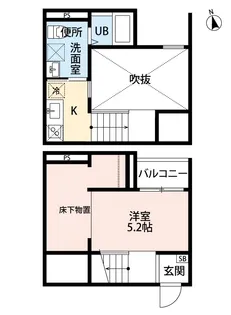 TROSS港栄【1階】の間取り