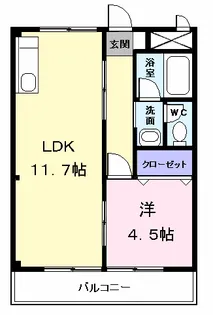 シティーハイツ南脇【2階】の間取り