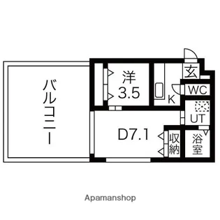 ベルフォート新瑞橋【4階】の間取り