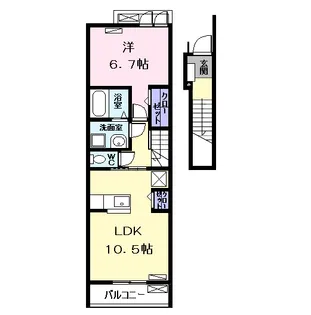 ネオコティ大宝【2階】の間取り