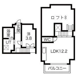 グランフォート新瑞橋【4階】の間取り