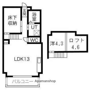 グランフォート新瑞橋【5階】の間取り