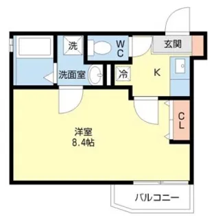 シャムロック桜【2階】の間取り