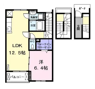 アルバ A【3階】の間取り