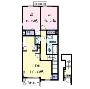カーサ・プリーマ Ⅰ【2階】の間取り