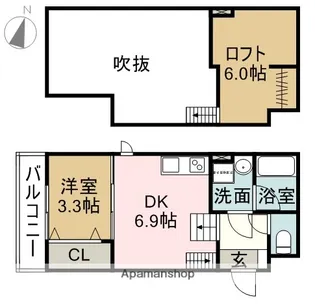 FAMILY STAGE道徳1【1階】の間取り