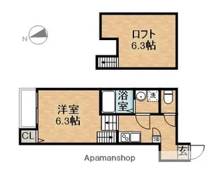 シャルマン・サリ 十番町【2階】の間取り