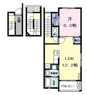 フレスクーラ A【3階】の間取り