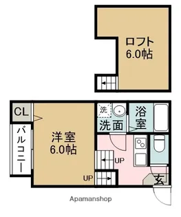 ラファン熱田【1階】の間取り