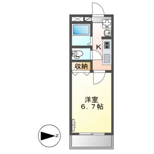 アヴィニョン【202号室】の間取り
