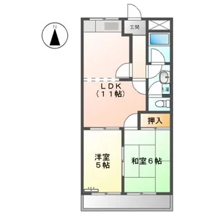 プチキャロル【3階】の間取り