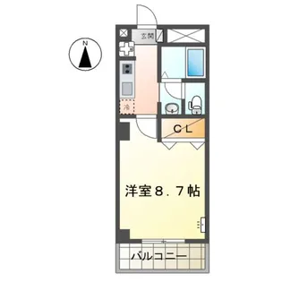 フローベール【1階】の間取り