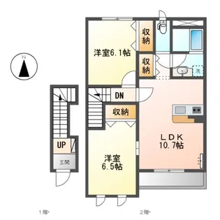 サザンクロス【2階】の間取り