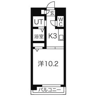 VERDINO内田橋【5階】の間取り