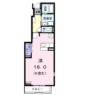 フェイバー レイ【1階】の間取り