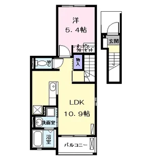 クレセント太平通【2階】の間取り